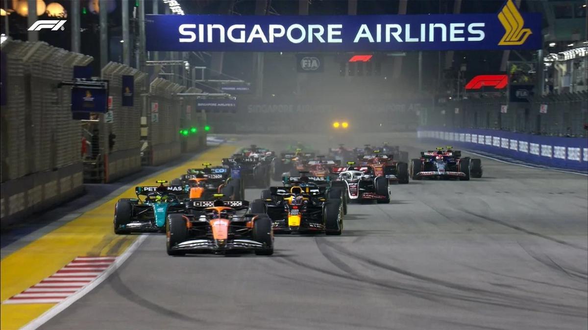 FOTO: Colapinto tuvo una gran largada en Singapur.