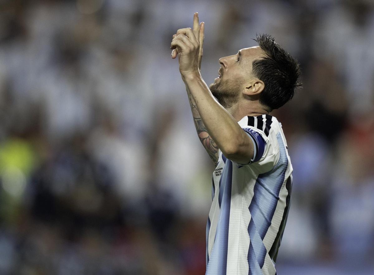 El astro rosarino tuvo una actuación memorable.