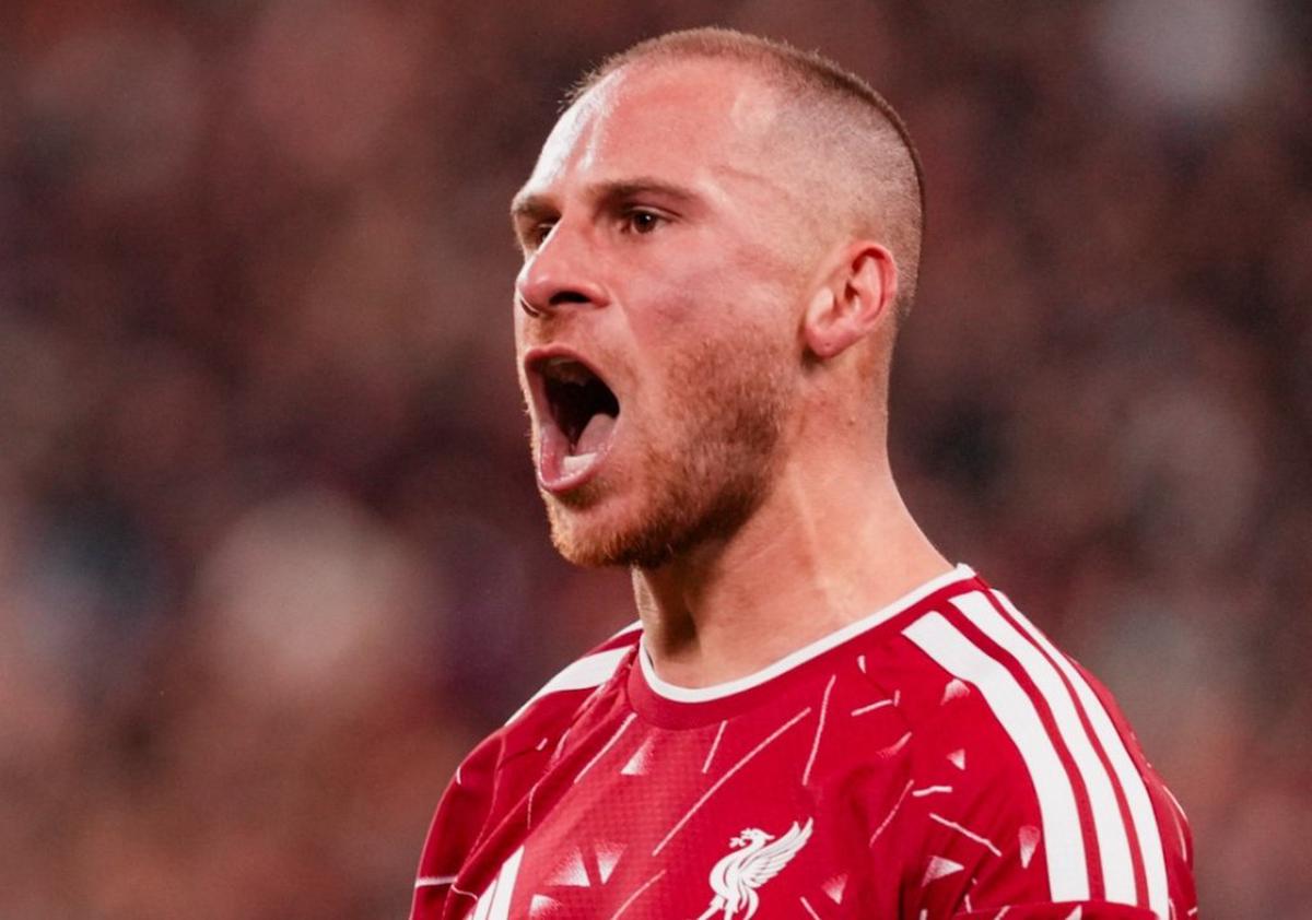 Alexis Mac Allister anotó en la victoria del Liverpool.