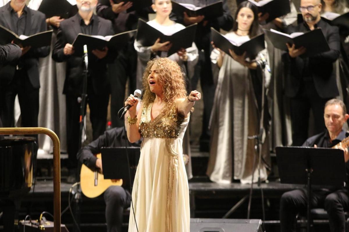 Patricia Sosa en un emocionante concierto en el Libertador. (Daniel Cáceres/C3).