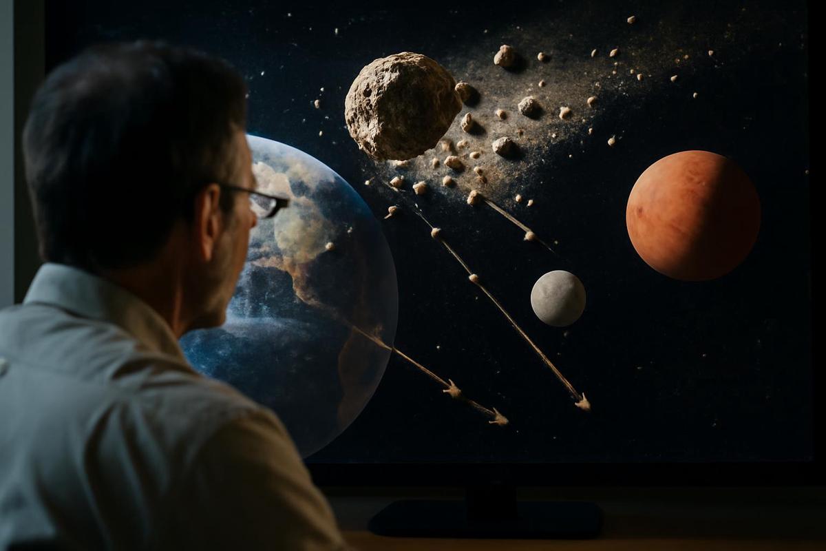 Un asteroide destrozado bombardeó la Tierra
