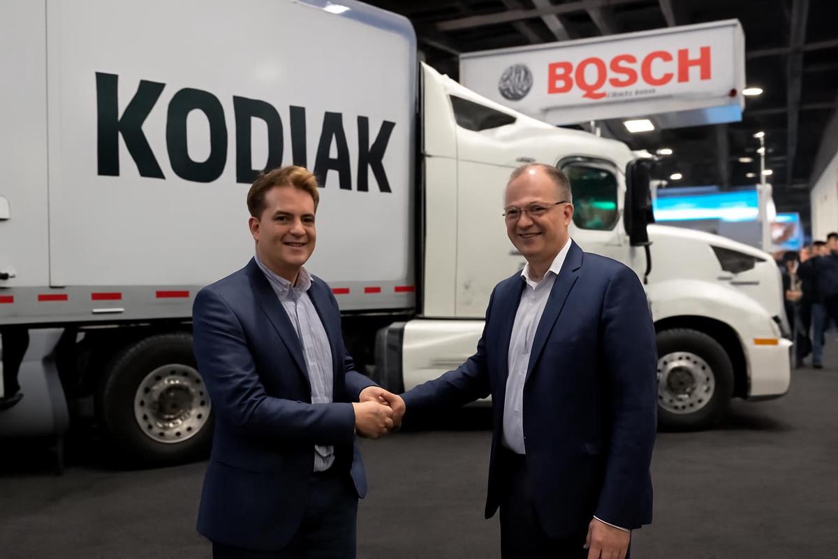 Kodiak se asocia con Bosch para escalar su tecnología de camiones autónomos