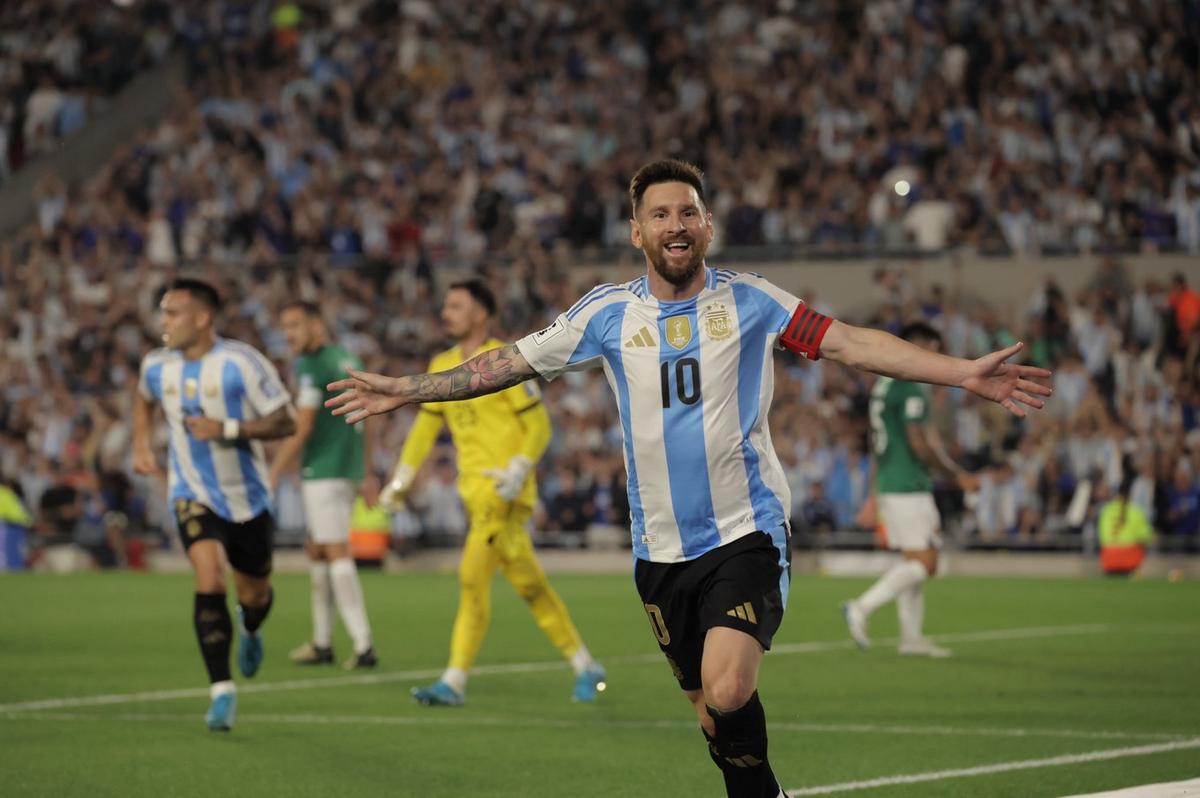 FOTO: Show de Messi en el primer tiempo ante Bolivia (FOTO: Argentina)