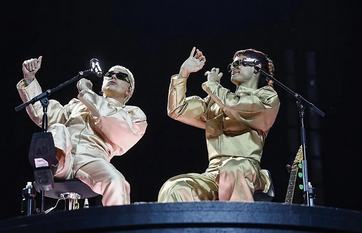 El dúo de artistas argentinos, en su mejor momento (Foto: EFE).