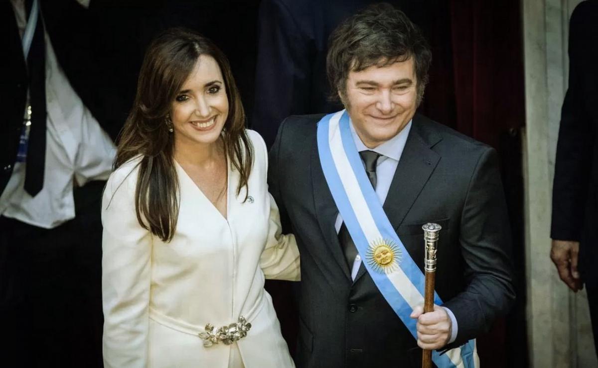 FOTO: Victoria Villarruel y Javier Milei, una relación con particularidades.