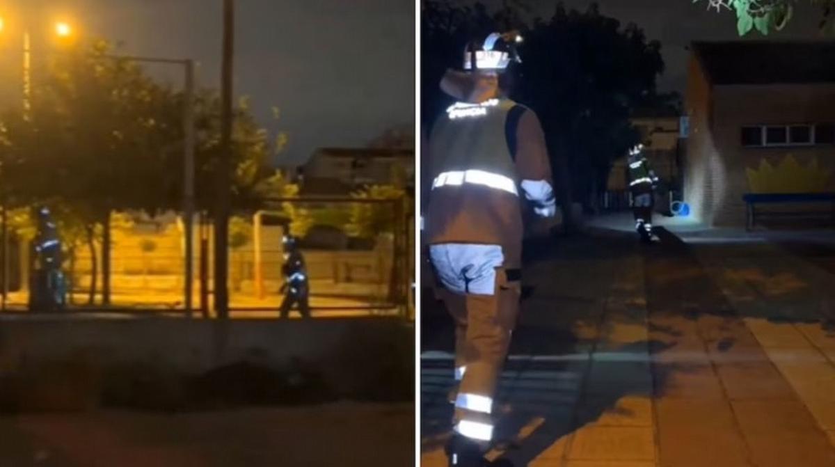 Los vecinos llamaron a los bomberos (Foto: imagen: X/@BomberosMurcia)