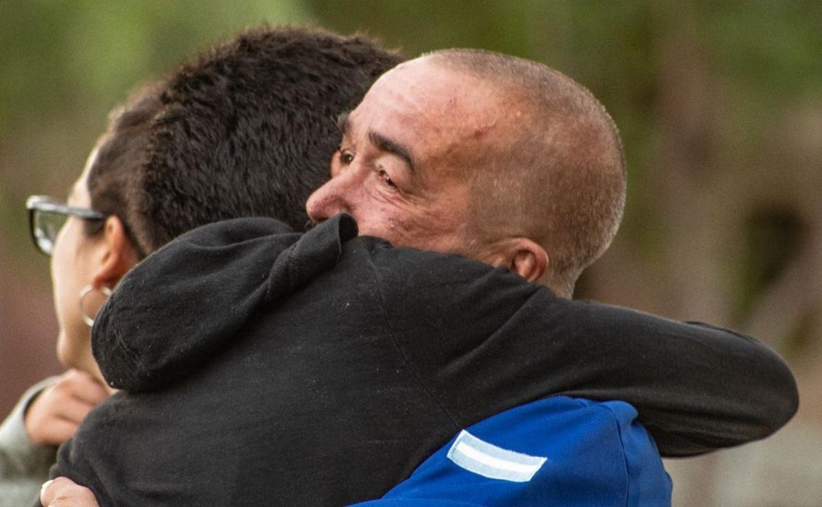 FOTO: Gustavo Corbino y José Esteves, miembro de la Fundación Prójimo y amigo de él.