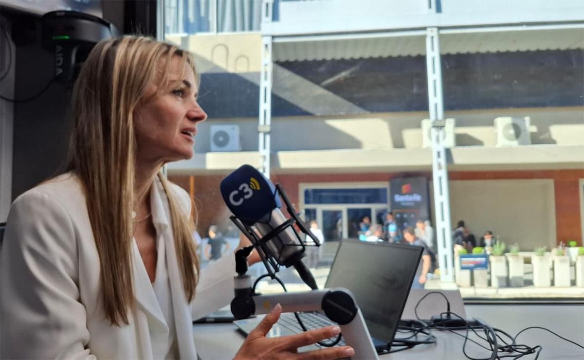 Georgina Losada, secretaria de Comercio santafesina, en el Estudio Federal de Cadena 3.
