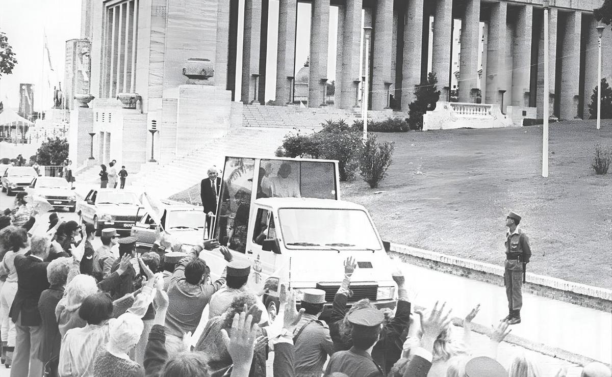 La visita del Papa Juan Pablo II en la ciudad de Rosario.