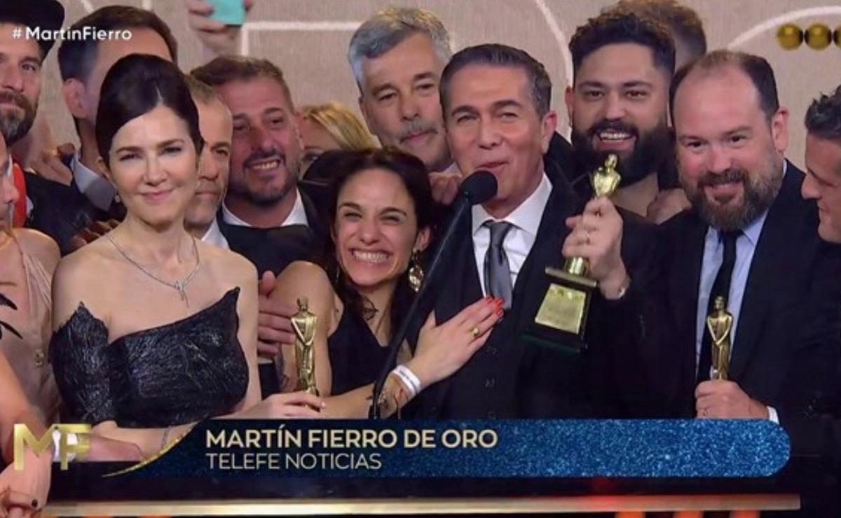 FOTO: Telefe Noticias ganó el Martín Fierro de Oro