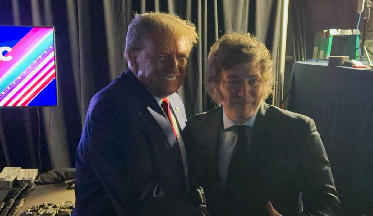 FOTO: Donald Trump y Javier Milei (Foto: NA)