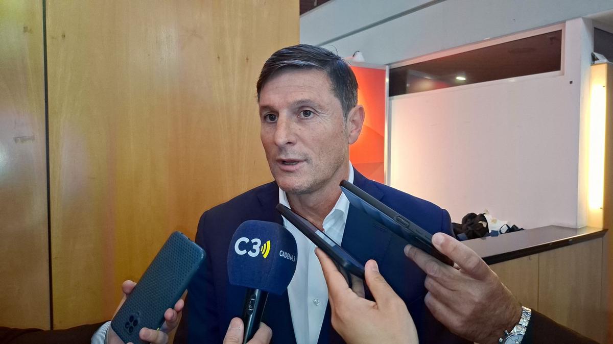 Javier Zanetti, en el Coloquio IDEA.