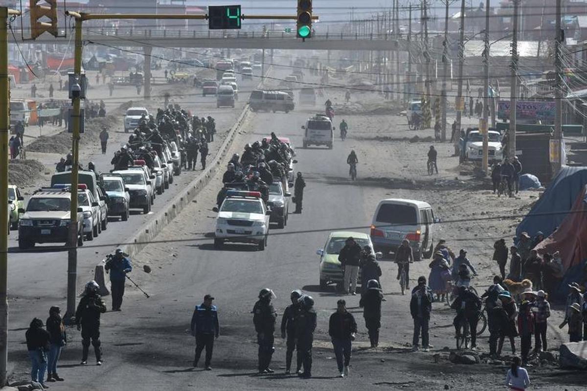 Bloqueos en Bolivia.