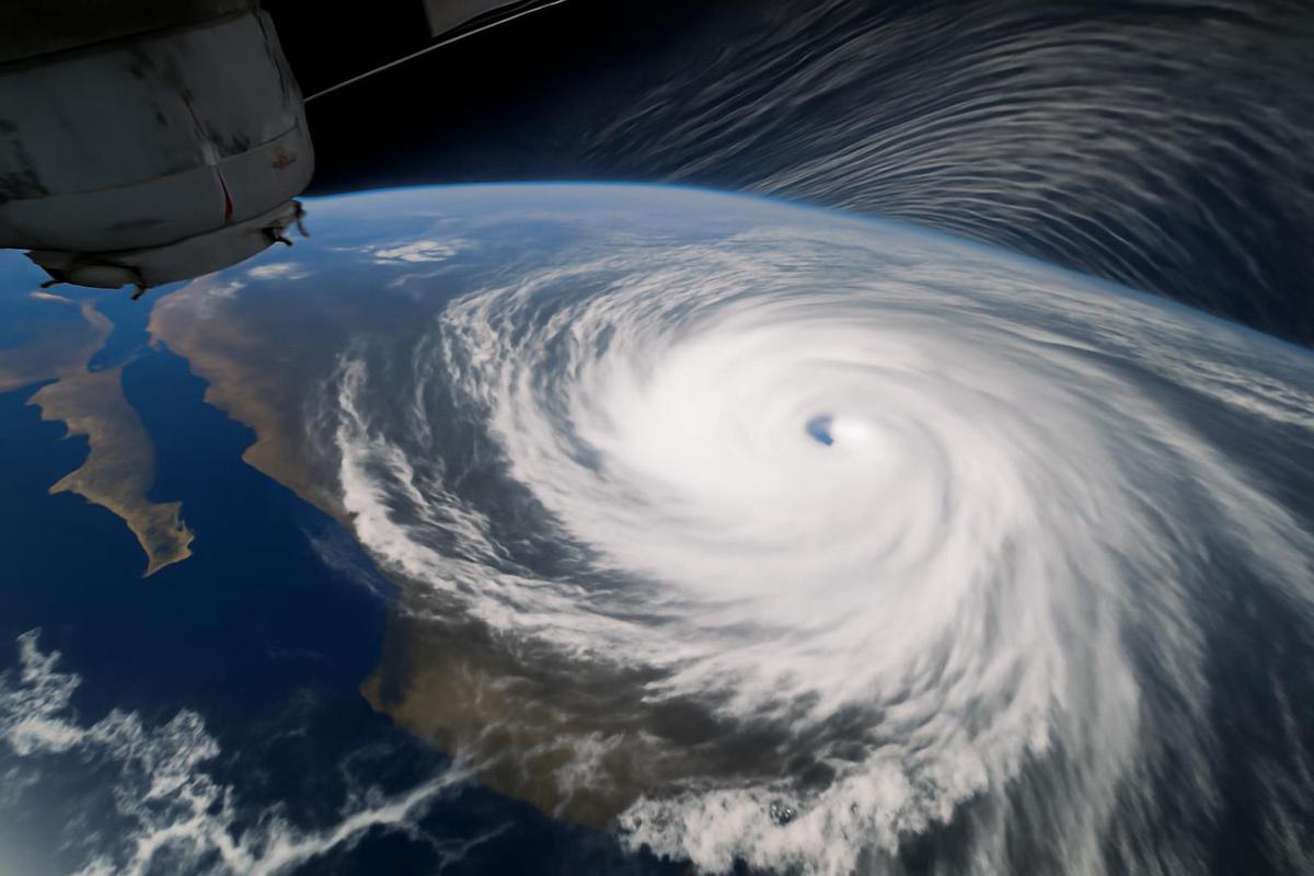 Olas atmosféricas sobre el Huracán Simon