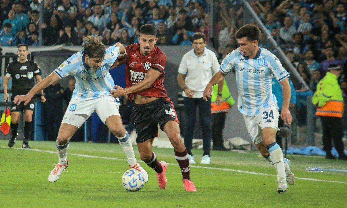 Último encuentro entre Racing y Central Córdoba.