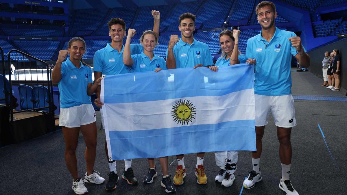 Equipo argentino para la United Cup.
