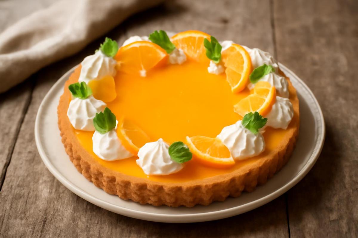 Tarta de naranja fácil y refrescante