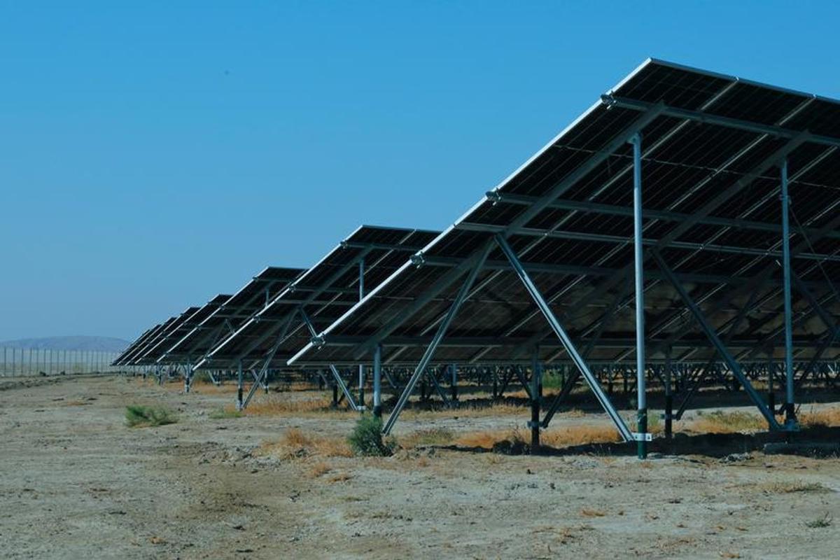 Planta de energía solar.