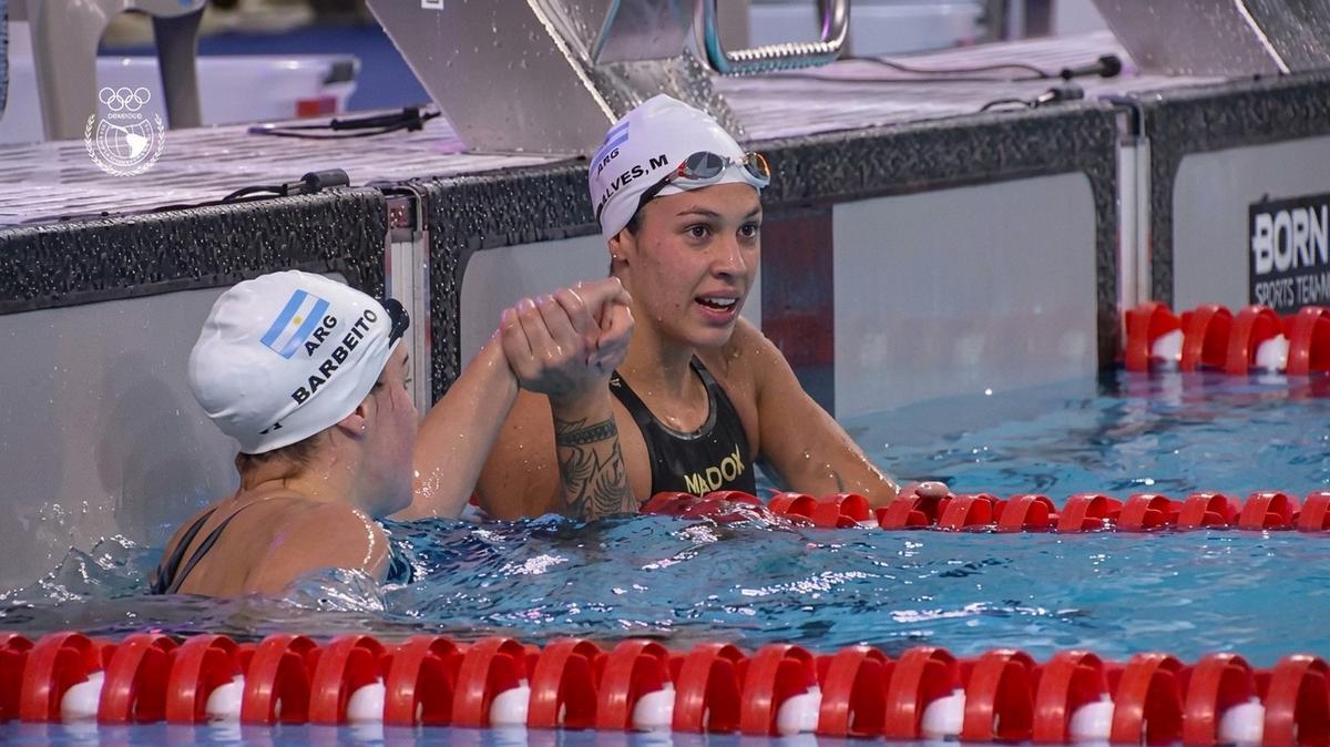 Macarena Ceballos, medalla de oro en natación. (Foto: ESPN)