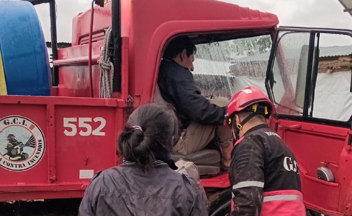 Operativo para asistir a un paciente en Villa Candelaria, Córdoba.