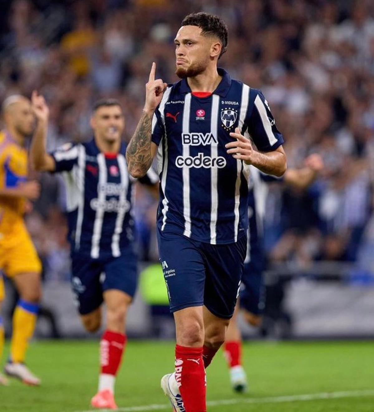 Lucas Ocampos, delantero argentino del Monterrey de México. (Foto NA: Redes)