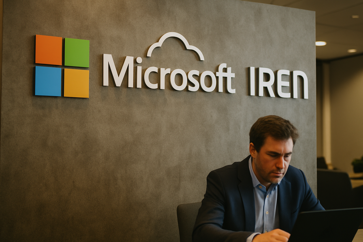 Microsoft firma contrato de $9.7 mil millones con IREN