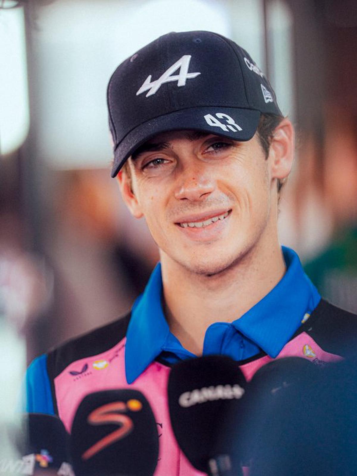 La alegría de Colapinto luego del GP de España.