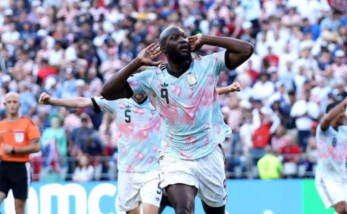 Lukaku festeja el 4-1 de Bélgica ante EE.UU.