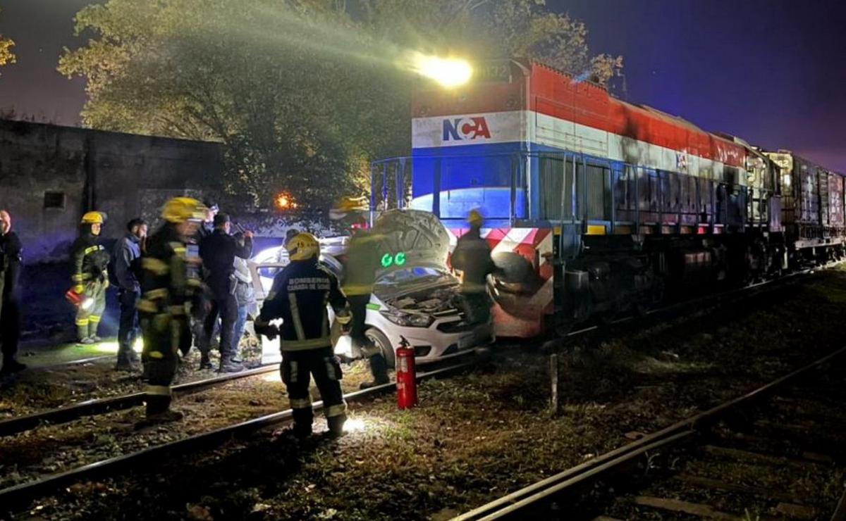 Accidente ferroviario en Cañada de Gómez.