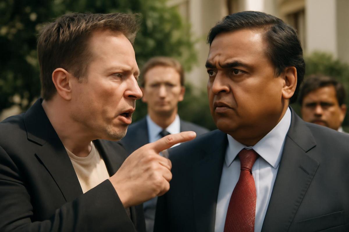 Elon Musk y Mukesh Ambani en el centro de un conflicto tecnológico