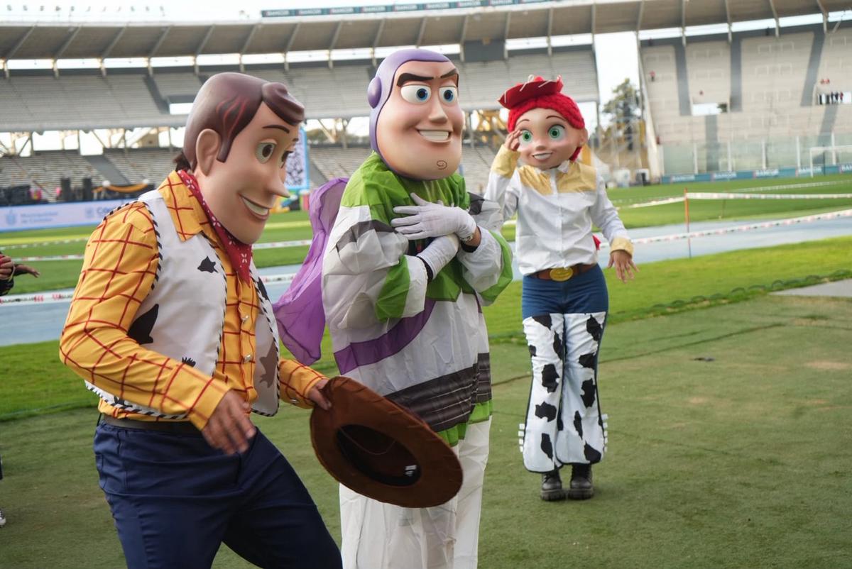 El estadio cordobés, de fiesta para los niños.