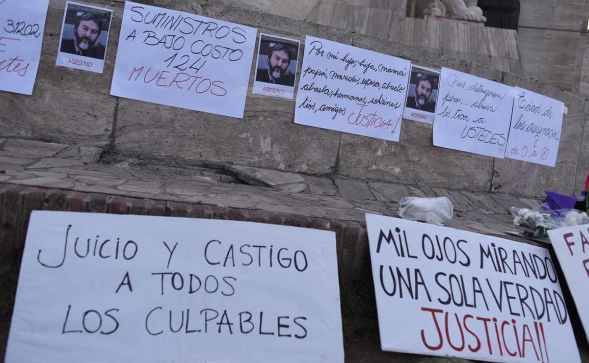 Movilización en Rosario por las víctimas del fentanilo contaminado.