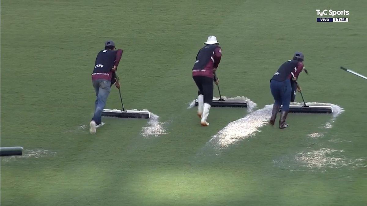 FOTO: Así estaba el campo de juego en la previa del partido de Argentina