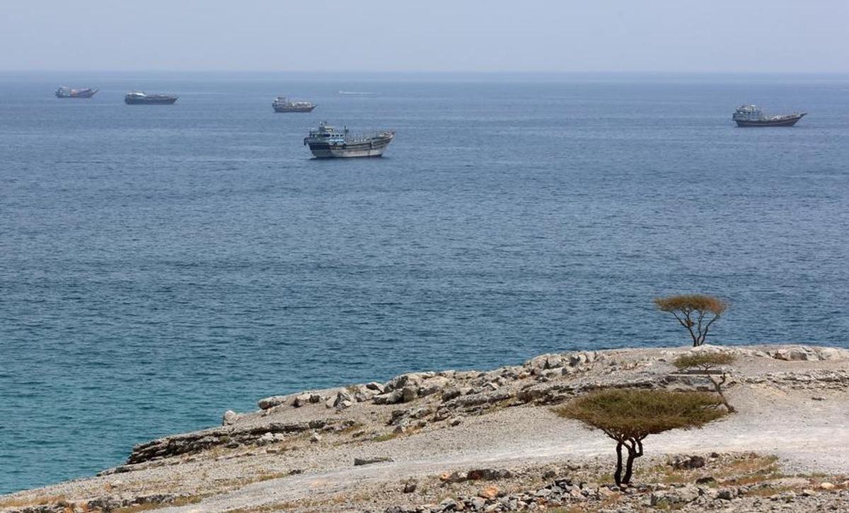 Estrecho de Ormuz, cerca de Khasab, un pequeño poblado en el norte de Omán.