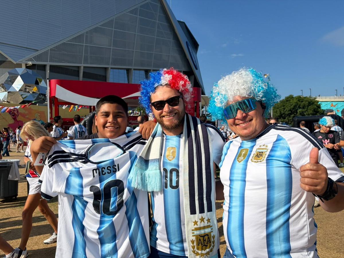 El celeste y blanco inundó las calles y el estadio de Atlanta.