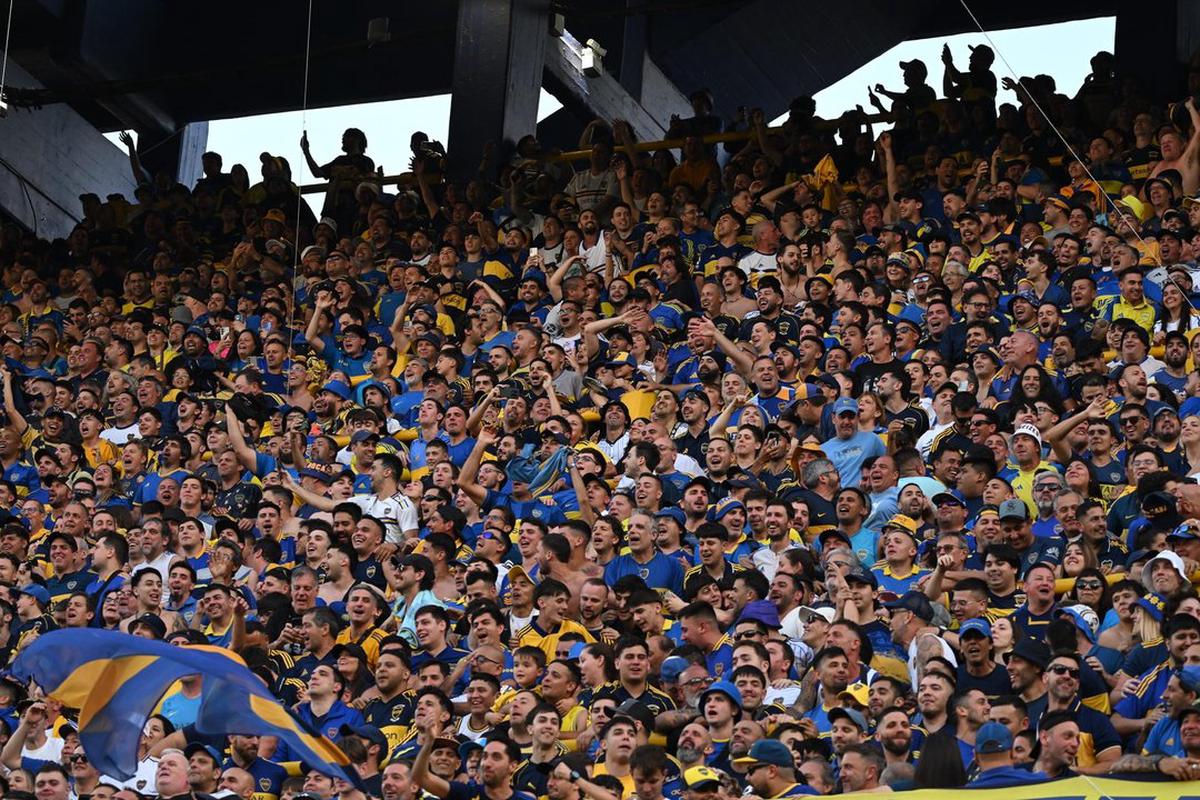 Hinchas de Boca durante el Superclásico ante River por la fecha 15 del Torneo Clausura 2025. Foto: Agencia NA - Juan Foglia.