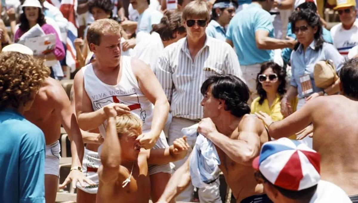 Raúl Gámez, en el histórico Argentina-Inglaterra del 86.