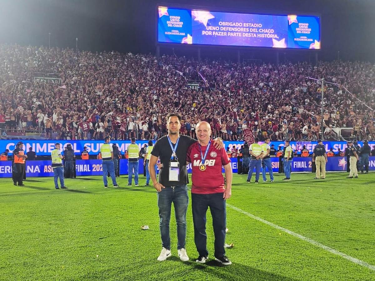 Nicolás Russo, presidente de Lanús (Foto: X)