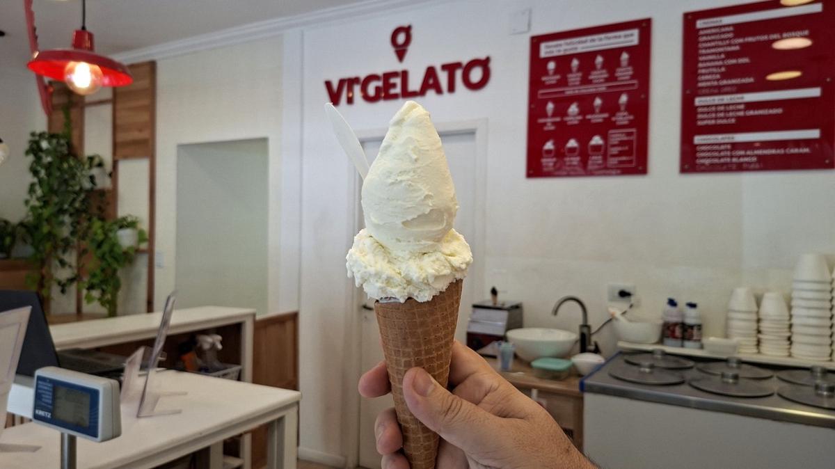 Crearon un helado de espuma de liso en Santa Fe.