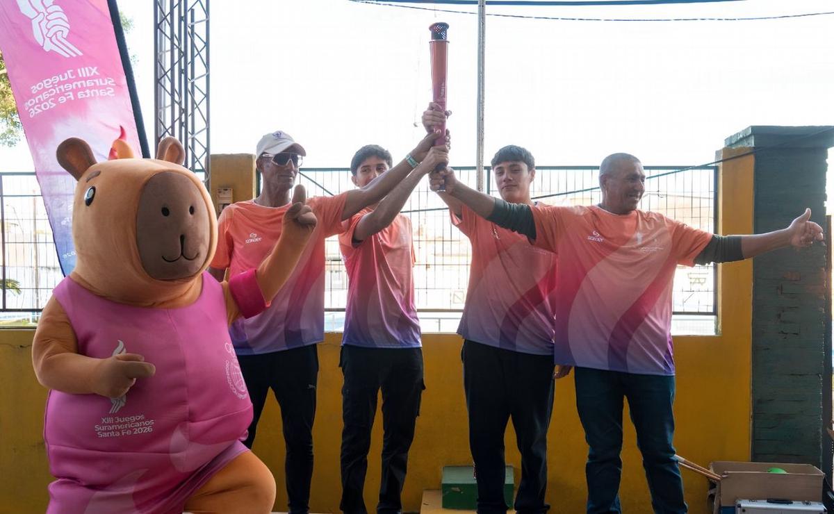 El Capi con la antorcha.