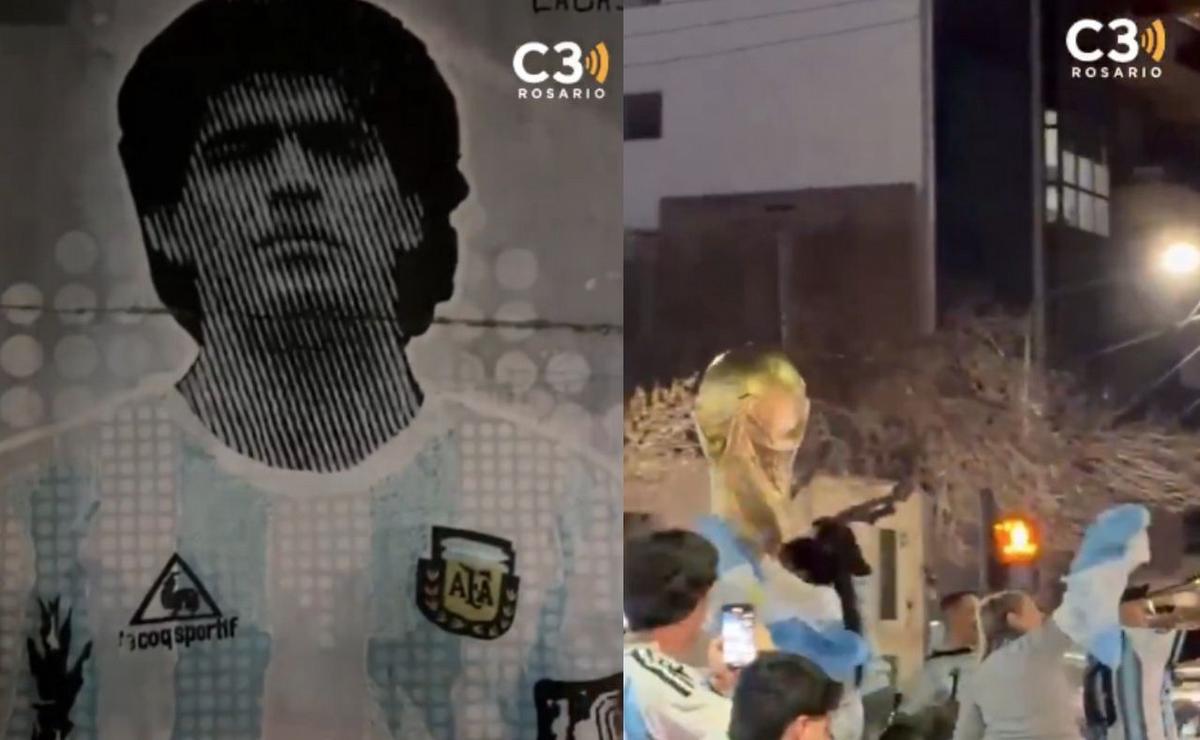 Festejos en Rosario.