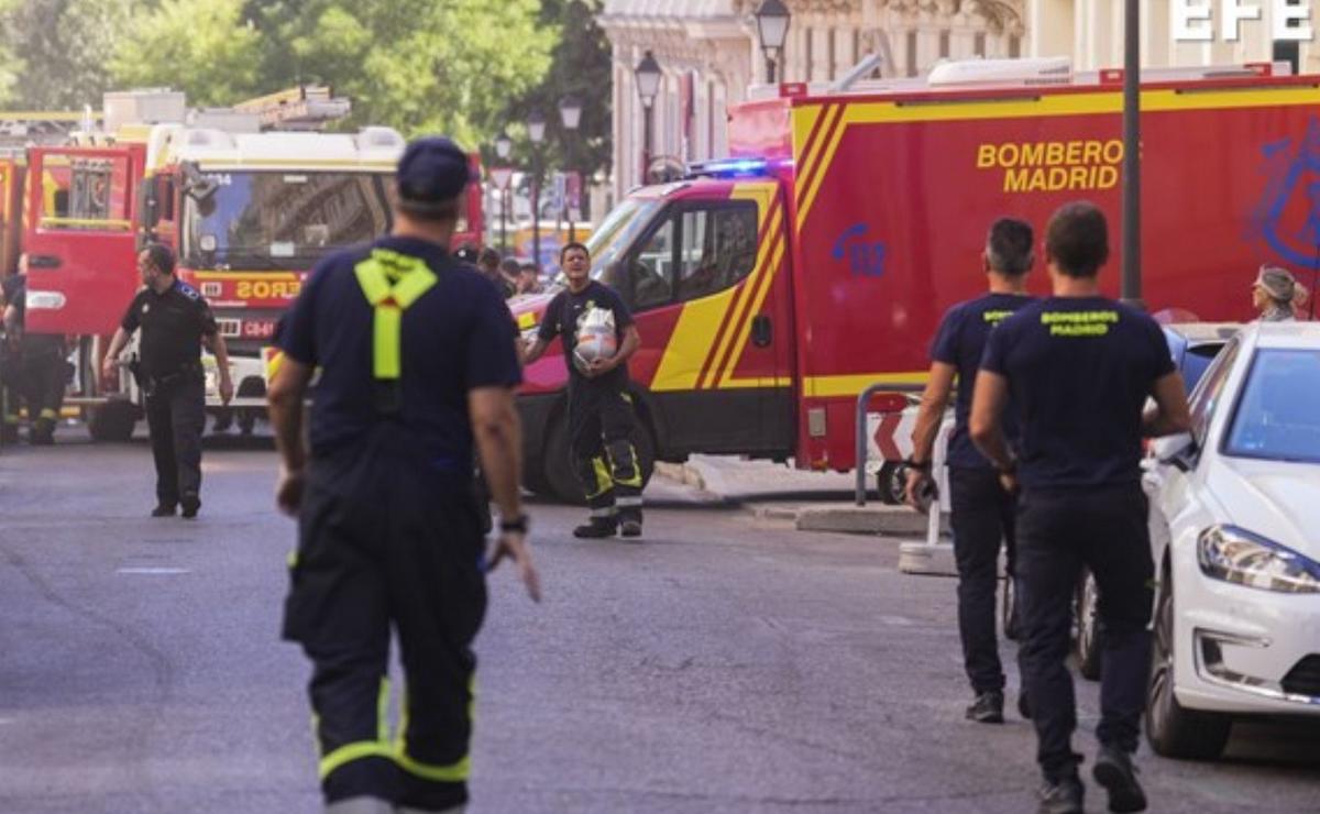 Derrumbe de edificio en Madrid deja al menos tres heridos, uno de gravedad  - Boletín informativo - Cadena 3 - Cadena 3 Argentina