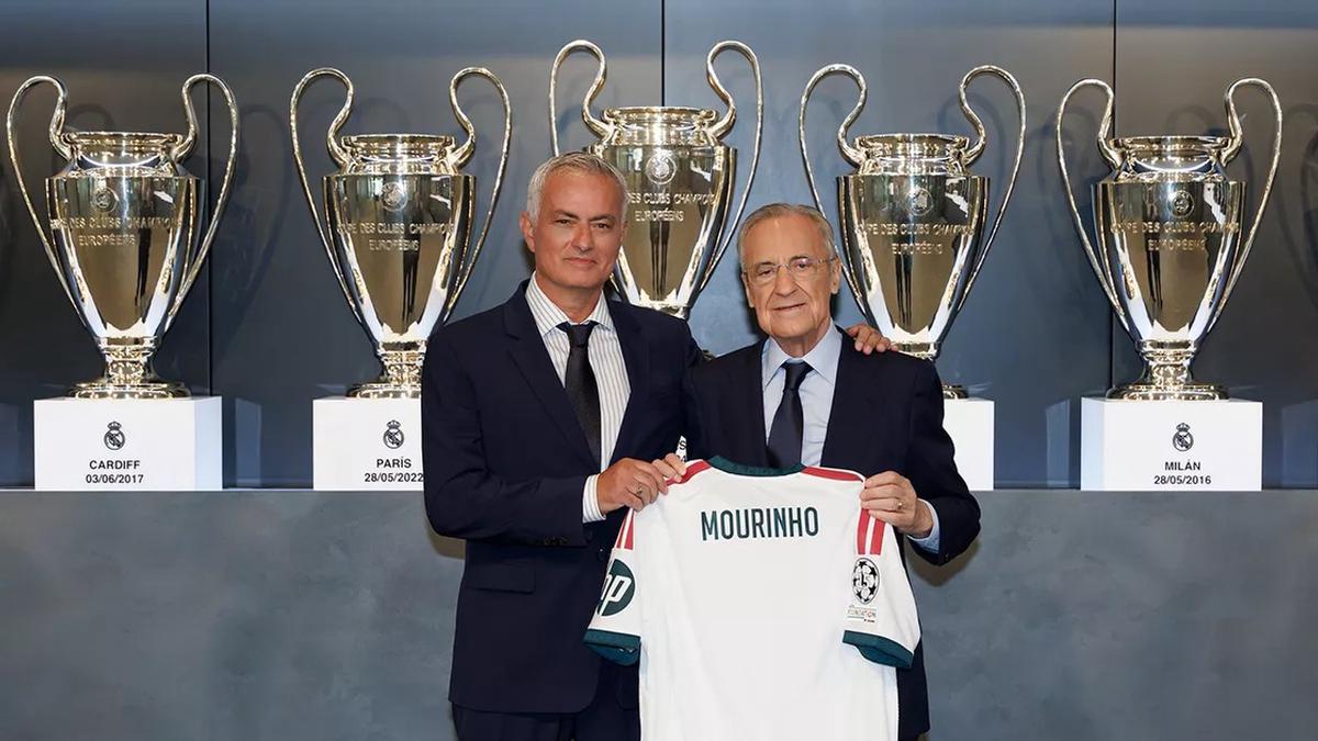 José Mourinho y Florentino Pérez.