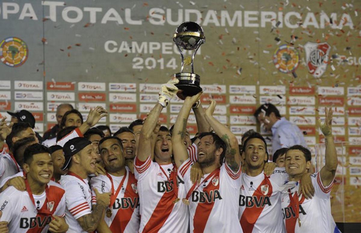River campeón de la Copa Sudamericana 2014. Foto: Agencia NA (Prensa River).