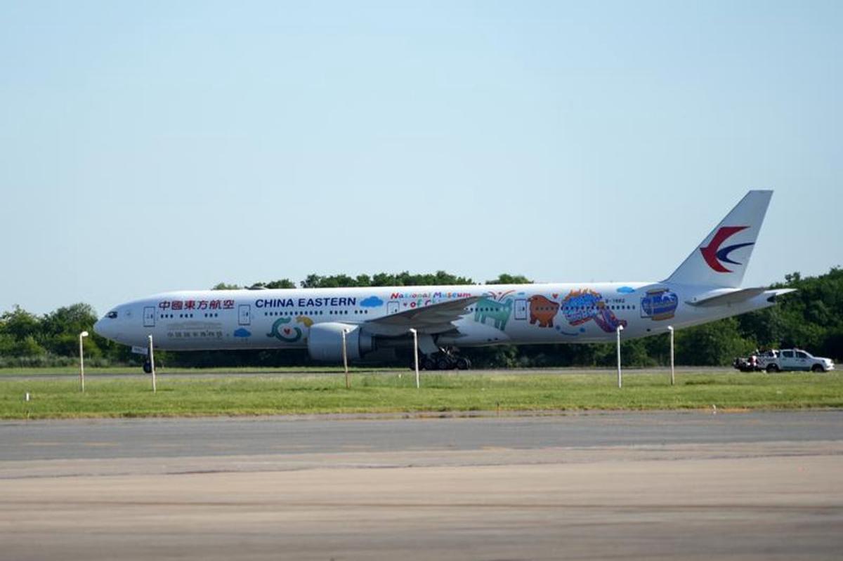 Avión que cubre la ruta del vuelo directo Shanghai-Buenos Aires.
