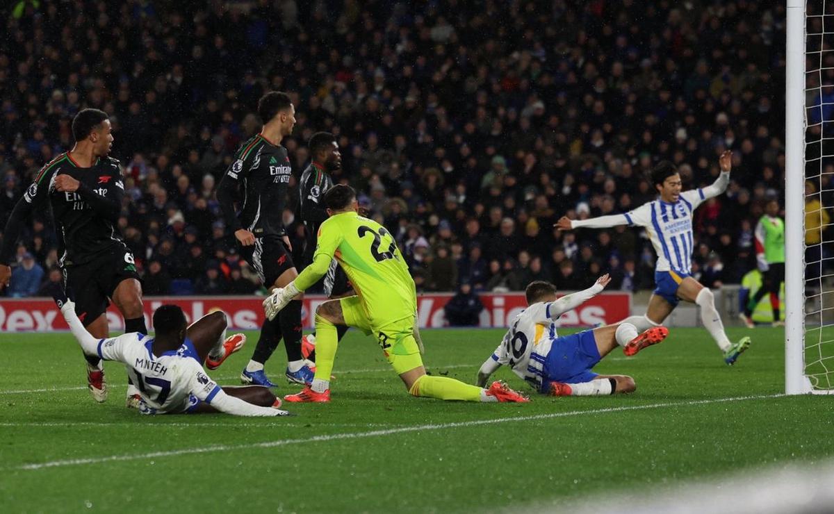 FOTO: Arsenal y Brighton no se sacaron diferencias. (Foto:@OfficialBHAFC)