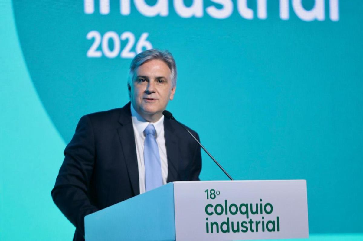 El gobernador de Córdoba, Martín Llaryora, en el Coloquio 2026 de UIC. (Daniel Cáceres/Cadena 3)