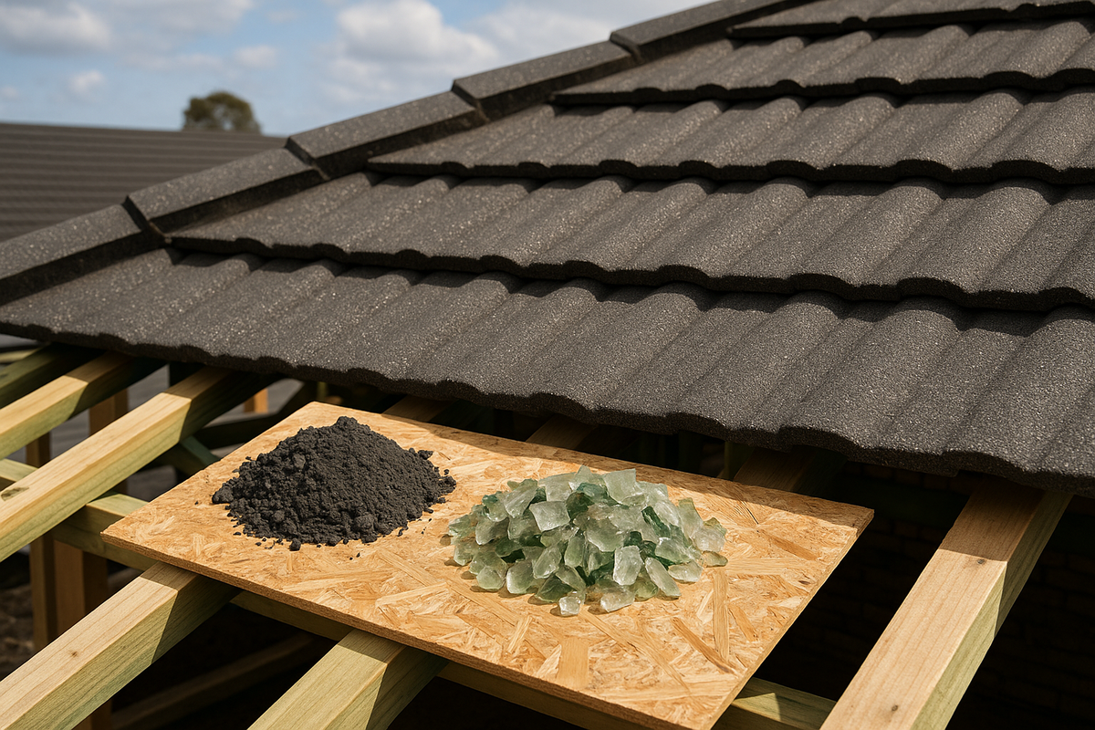 Techos de bajo carbono reutilizan desechos industriales