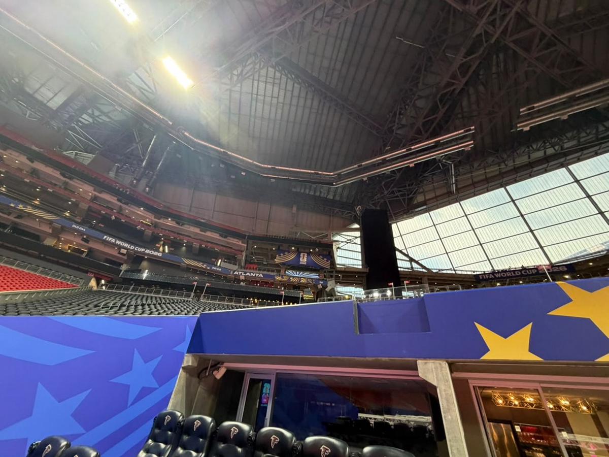 El imponente estadio de Atlanta que albergará el duelo de octavos este martes.