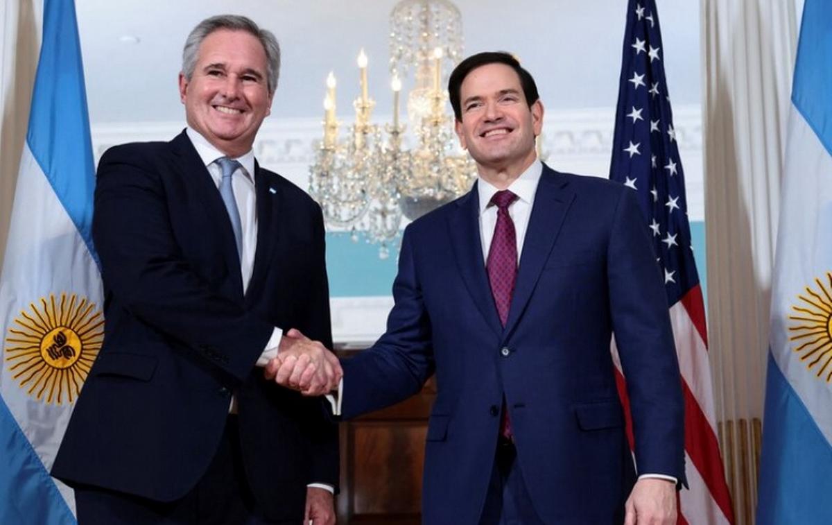 Pablo Quirno y Marco Rubio (Foto: Reuters).